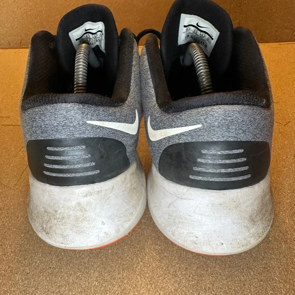 Nike Air Versitile II Mens Basketball Shoes Black Grey Orange 921692-006 Sz 10.5